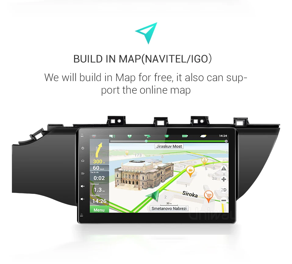 Uniway A17K21071 2G+ 32G DSP android 9,0 автомобильный dvd для kia k2 rio мультимедийный автомобильный Радио gps навигация стерео плеер
