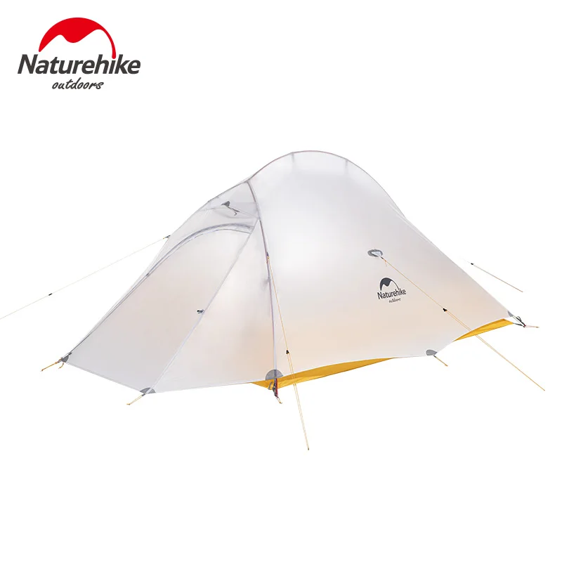 Naturehike Cloud Up Сверхлегкий 1-2 Человек Палатка Кемпинг на открытом воздухе палатка 10D нейлон с силиконовым покрытием водонепроницаемый походный алюминиевый полюс