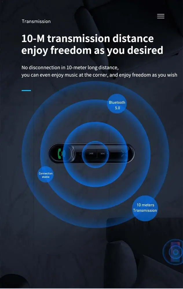 Автомобильный Bluetooth 5,0 беспроводной адаптер 3,5 мм аудио приемник Поддержка громкой связи адаптер