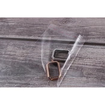 

5pcs Square Rectangle Magnetic Glass Floating Charm Locket Stainless Steel Rhinestone Memory Liveing Locket Sweet DIY Gift