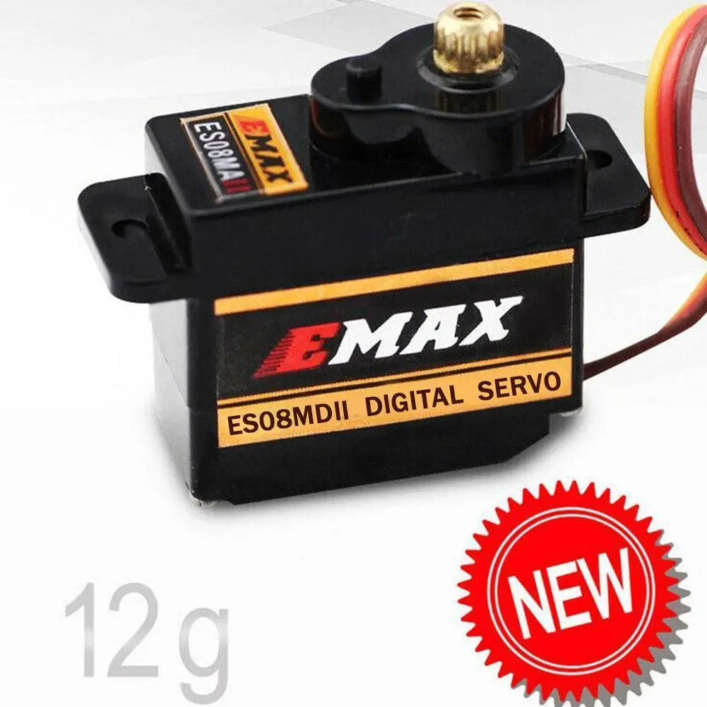 EMAX ES08MDII ES08MD II металлическая Шестерня цифровой сервопривод Sg90 ES08A ES08MA MG90S TREX 450 для