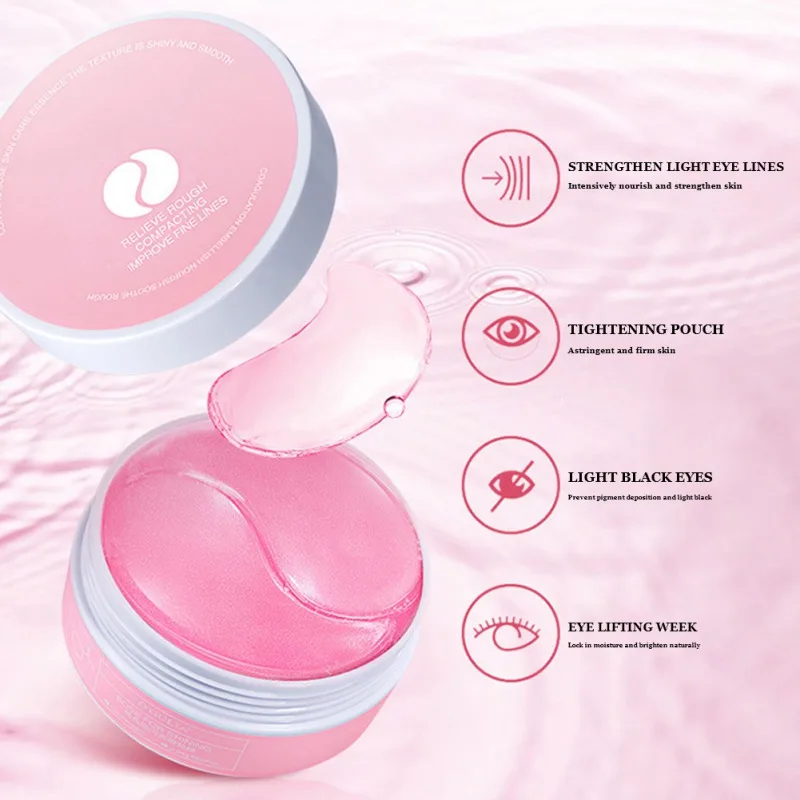 

60pcs=30pairs Crystal Collagen Eye Mask Anti-Aging Remove Dark Circles Eye Bag Firming Eye Care