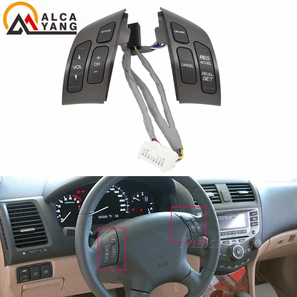 US $55.00 Malcayang 35880sdba01za Steering Wheel Audio Control Switch For Honda Accord 20032007