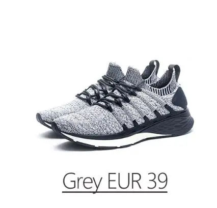 Grey 39 Новое поступление Xiaomi Mijia кроссовки 3 Мужские Спорт на открытом воздухе Uni-moulding 3D Fishbone Lock system Вязание верхние мужские кроссовки - Цвет: Grey 39