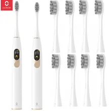 Глобальная версия, новая электрическая зубная щетка Oclean X sonic+ 8 шт., водостойкая ультра звуковая зубная щетка для взрослых с быстрой зарядкой