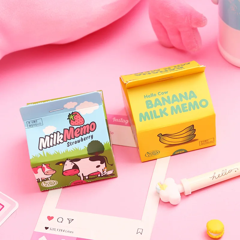 Кофейная квадратная креативная памятка, 300 листов, Kawaii Post It, Новые Креативные канцелярские принадлежности, Милые простые заметки, молочные пустые Липкие заметки, блокнот