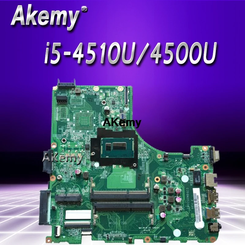 Для acer V3-472 E5-471 E5-471G V3-472P Материнская плата ноутбука DA0ZQ0MB6E0 с i5-4510U/4500U бортовой полностью тестирование работы идеально подходит