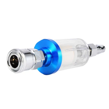 

Spray Gun Air Line Mini Filter Water Trap Clear Painting Moisture Separator with Male and female adapter