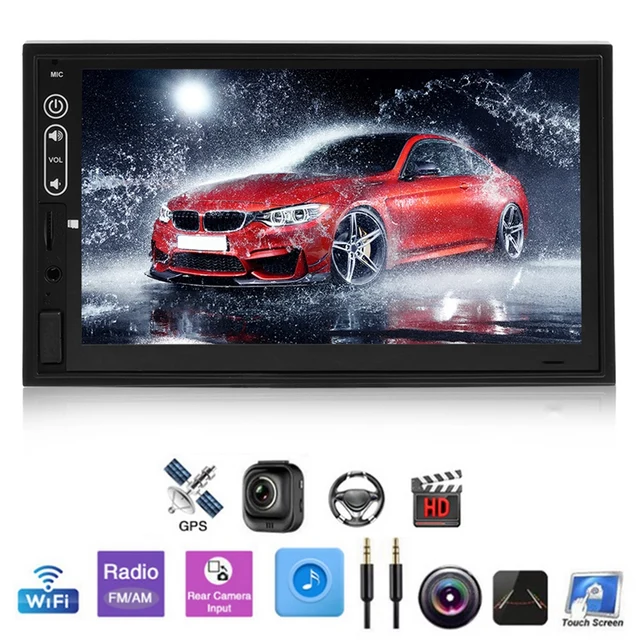 $US $82.25 7 Inch 2 Din Quad Core Android 9.1 Car MP5 Player HD GPS Navigation Radio Universal WiFi Bluetooth 
