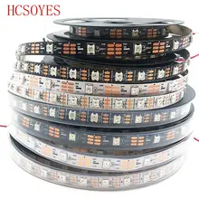 DC 5V 5 m/lotes WS2812B RGB tira conduzida 30/60 60leds/m ws2811ic Built-In individualmente tira endereçável inteligente