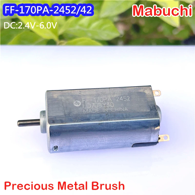 Mabuchi FF-170PA-2452/42 DC 2,4 V- 6V 3В 3,7 V 5V 170 двигателем высоким разрешением Скорость 18500 об/мин щетки драгоценного металла хобби модель электробритва