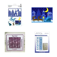 

Moon And Stars Metal Cutting Dies Scrapbook Diary Decoration Stencil Embossing Template DIY Greeting Card Handmade 2021