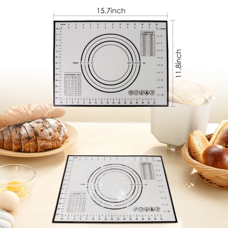 Многоразовый лист для выпечки прокатки теста коврик-подкладка для выпечки коврик кухонные принадлежности