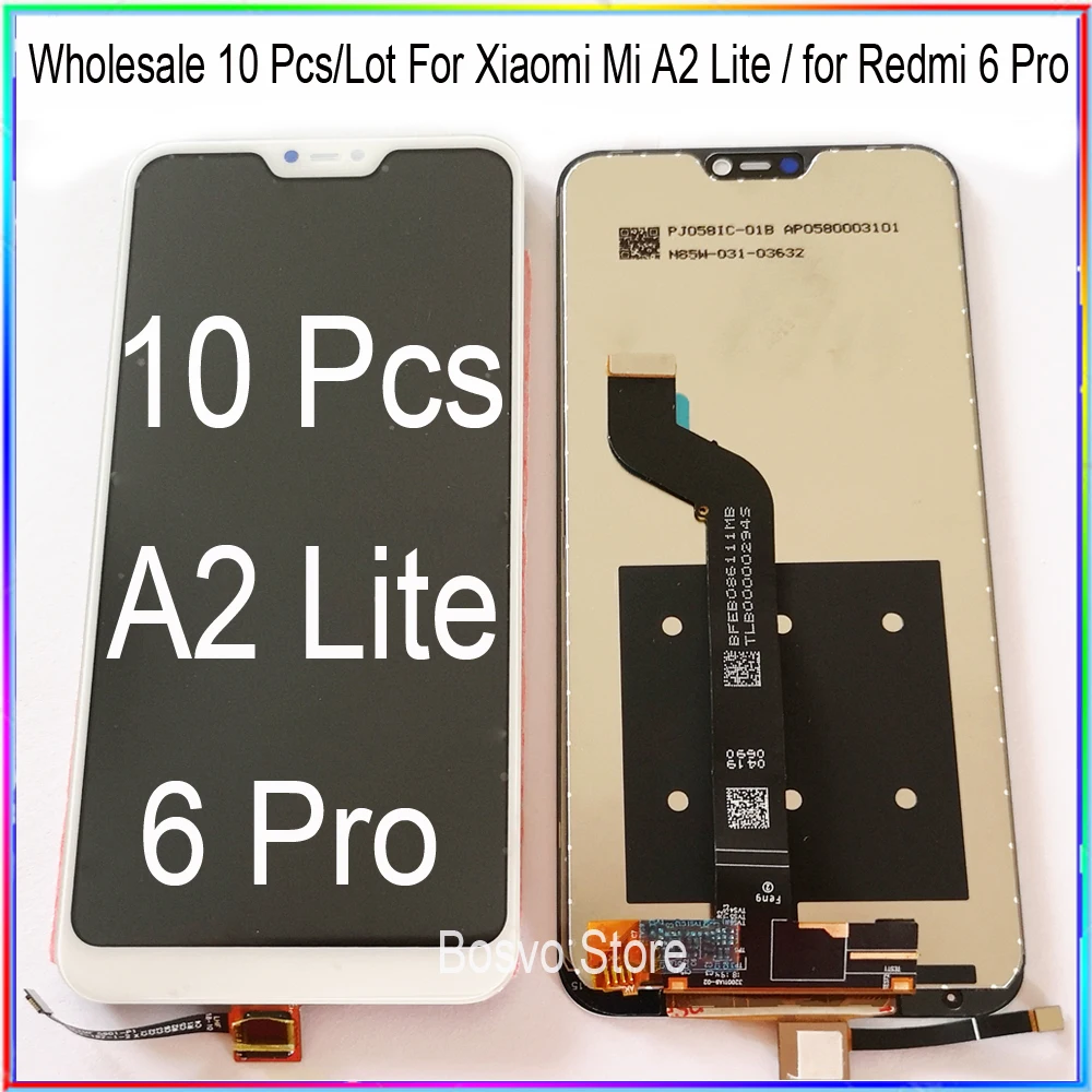 Оптовая продажа 10 шт./лот для Xiaomi Mi A2 Lite ЖК-дисплей с сенсорным экраном Redmi 6 Pro |