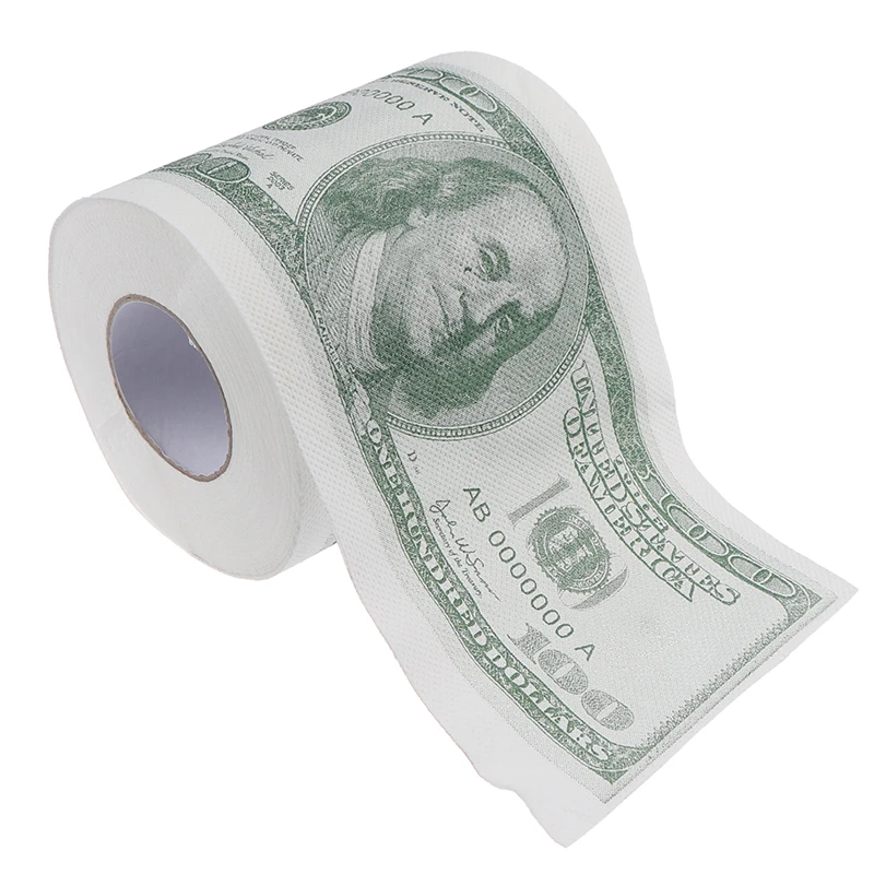 One Hundred Dollar Bill Printed Toilet Paper America Us Dollars Tissue Gift Toilet Tissue Aliexpress