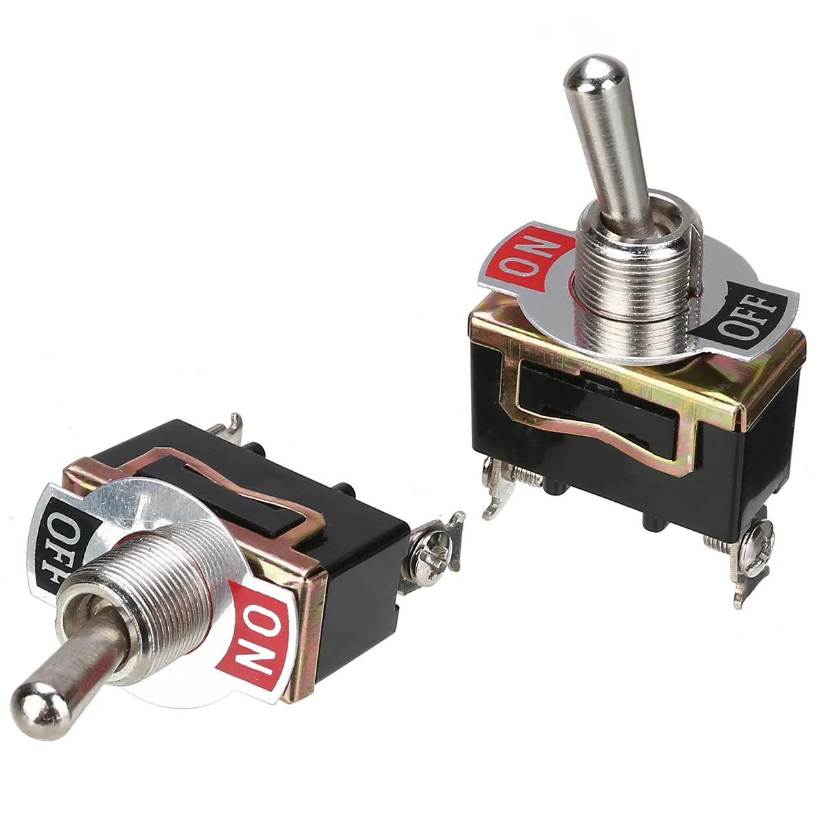 Universal 5pcs 12V 15A Rocker Toggle Flick Switch ON/OFF Car Dash Light SPST Heavy Duty