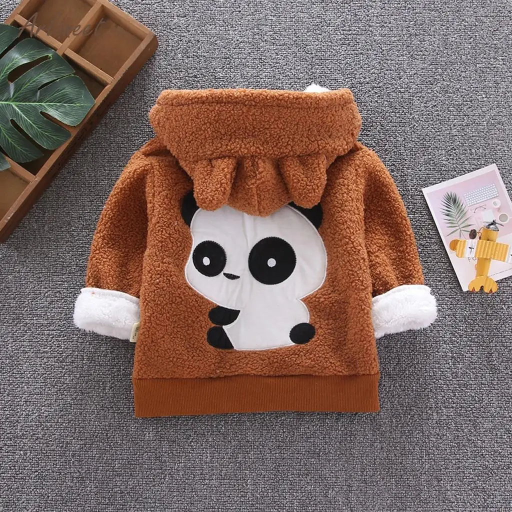 ARLONEET Baby Girls Winter Fleece Coat Warm coat cute Snowsuit toddler girl Hooded Jackets Outerwear roupa infantil menina