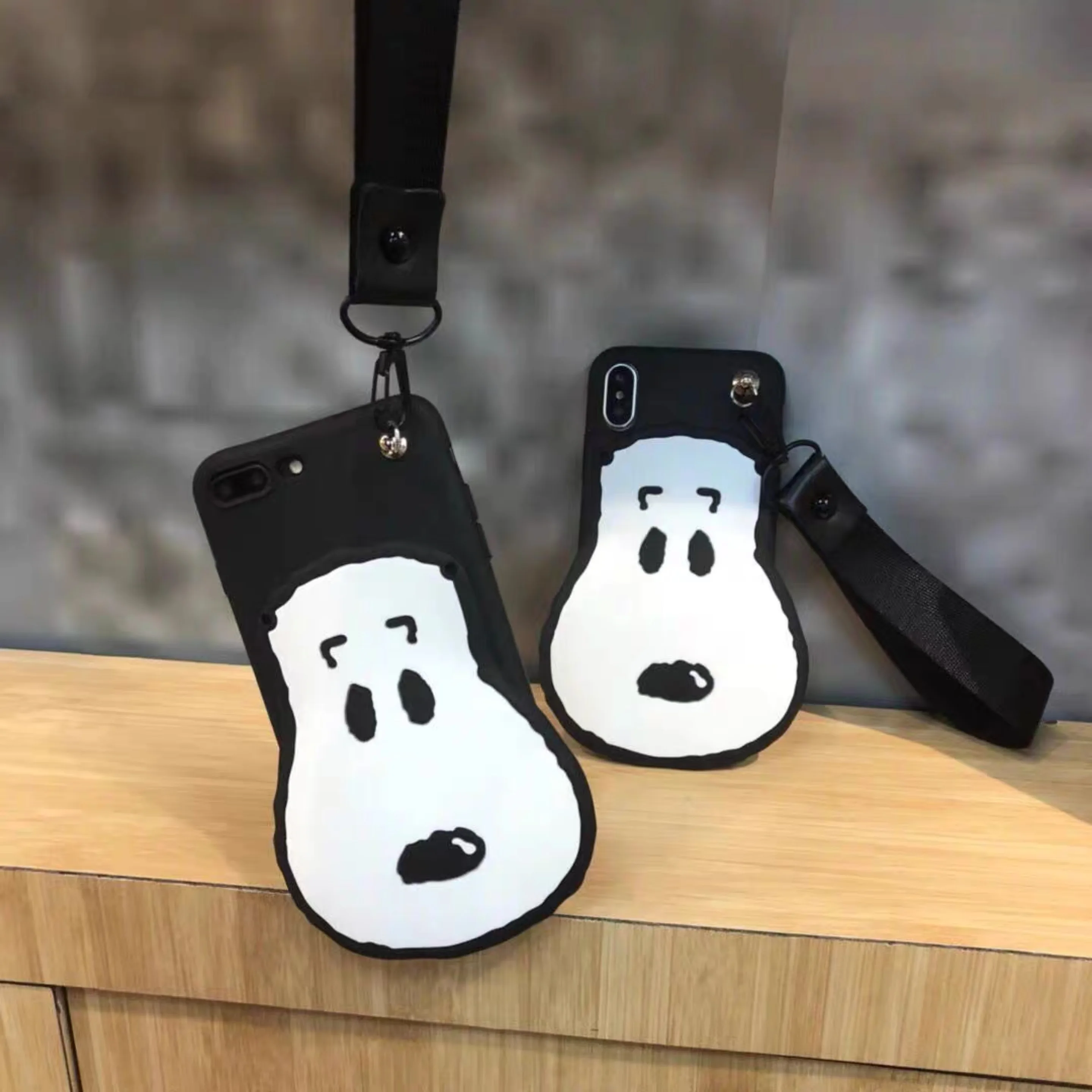 Cute 3D Dog Silicone Strap Soft Phone Case For Samsung Galaxy S7 S8 S9 S10 Edge Lite Plus + Note 8 9 10 Pro Cover | Мобильные