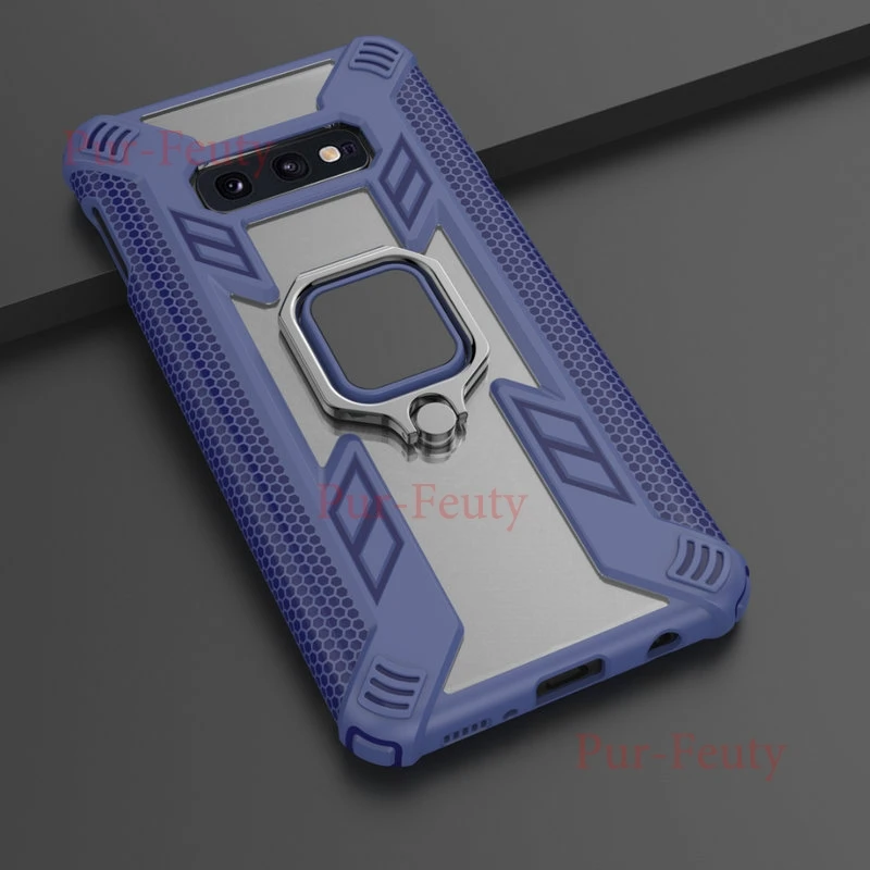 Чехол для samsung Galaxy S10e G970FD G970K G970 силиконовый защитный бампер Противоударный задняя крышка для Galaxy S10E SM-G970FD металлическое кольцо