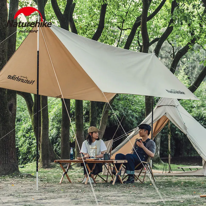 Большой хлопковый квадратный солнцезащитный навес Naturehike для улицы 4 25 кг