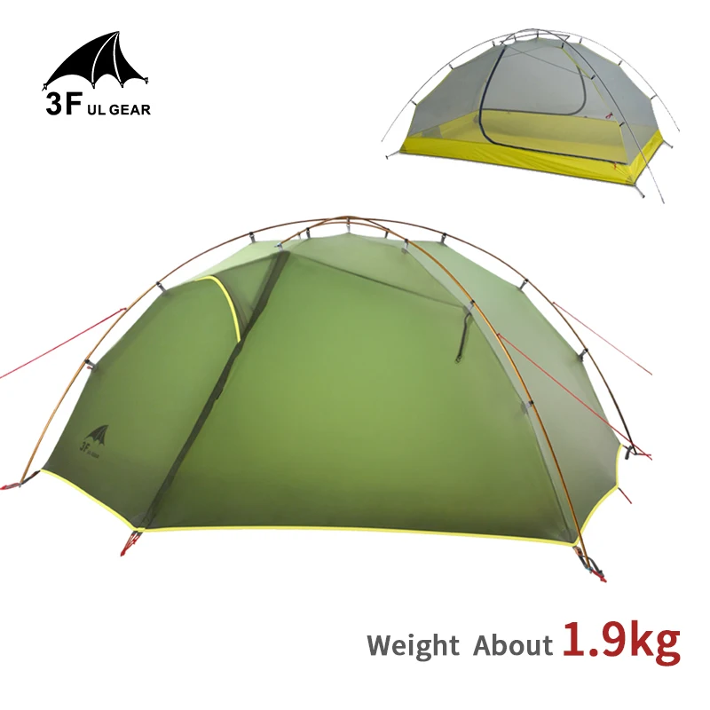3F UL GEAR двухместная палатка с защитой от ветра и фотовспышки 15D силиконовая