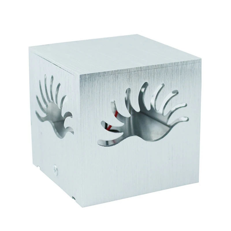 

Led Wall Light 3W Square Indoor Wall Lamp Modern Bedroom Hotel Bar Color Changing Lamp Rgb Controller Silver Aluminum