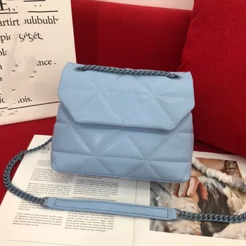 

2020Popular High-End Imported Lambskin Hardware with the Same Color Decorative Leather Women's Single-Shoulder Crossbody Bag