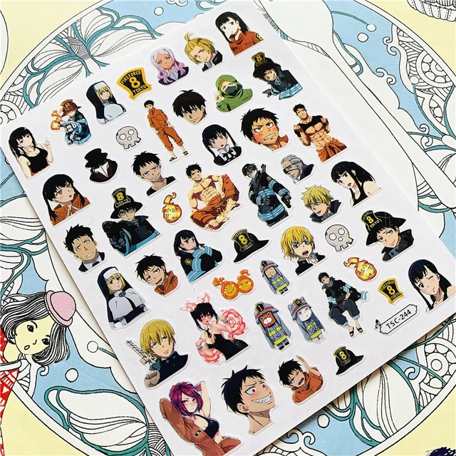 TSC-293 TSC-287 Japanese cartoon anime clown character 3D Back glue Nail Art Stickers Decals Sliders Nail ornament decoration TSC-244