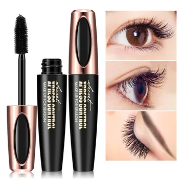 

New 4D Silk Fiber Lash Mascara Waterproof Mascara For Eyelash Extension Black Thick Lengthening Eye Lashes Cosmetics
