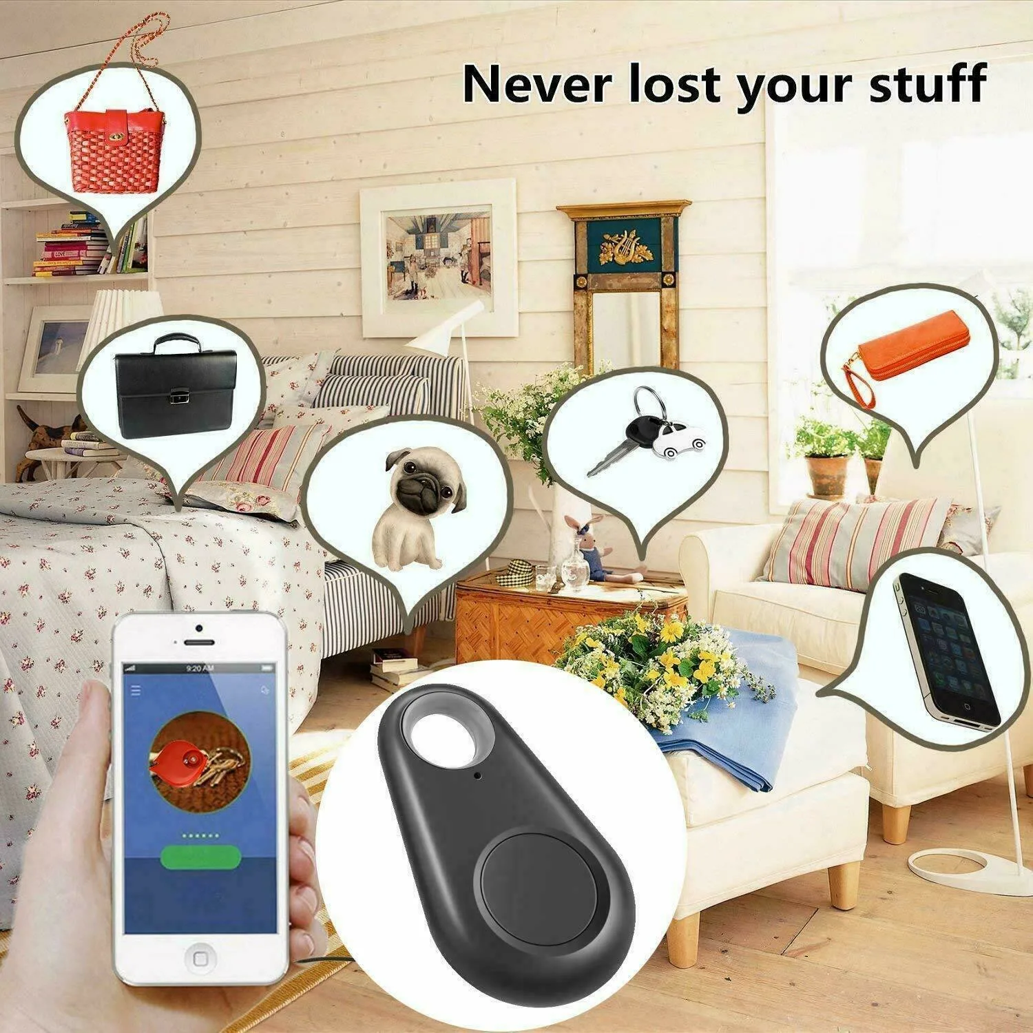 Mini Pets Smart Finder Tracker Anti-Lost Bluetooth Tracker For Pet Dog Cat Keys Wallet Bag Kids Tracker Finder lost key finder