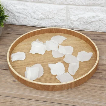 

New 24/27/30/33Cm Wooden Serving Tray Plate Log Tray For Tea Set Fruits Candies Food Home Decoration Household