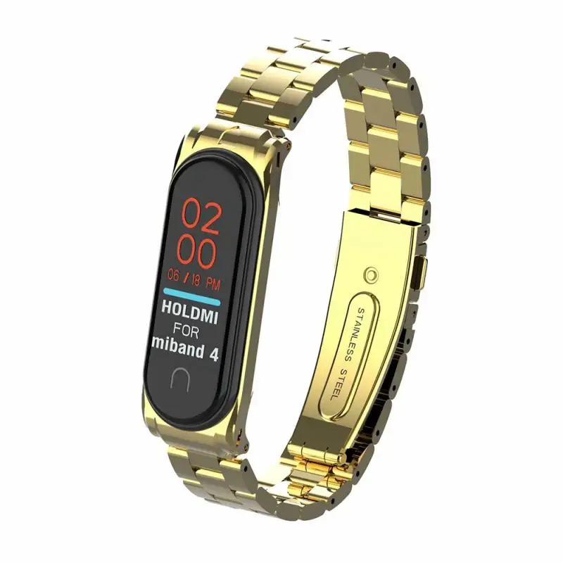 Новинка, сменный металлический ремешок mi Band 4, браслет из нержавеющей стали, браслеты mi Band 3, ремешок для Xiaomi mi Band 4