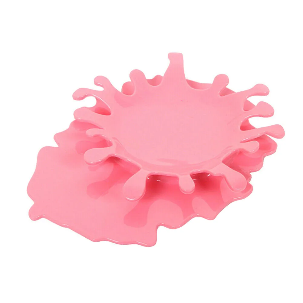 pink 1pcs Пластиковая подставка для кетчупа в форме ложки, 4 цвета, подставка для разбрызгивания крови, органайзер, DEC889 - Цвет: pink 1pcs