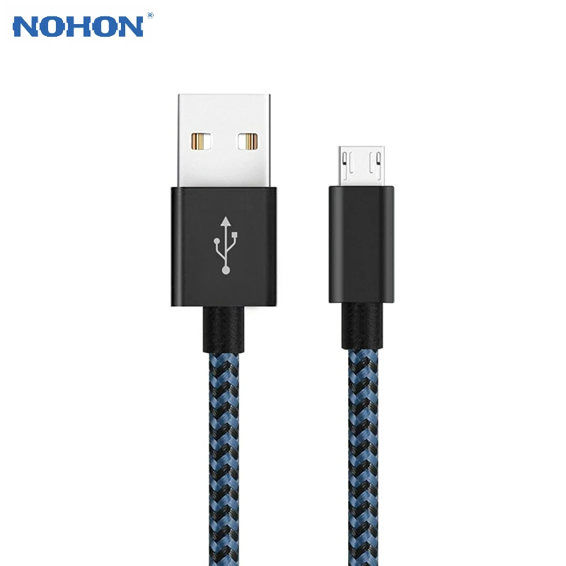 Nohon USB кабель для iPhone 11 Pro Max XS type C Micro USB кабель для быстрой зарядки для Lightning Кабель для передачи данных для Android 1 м 2 м 3 м