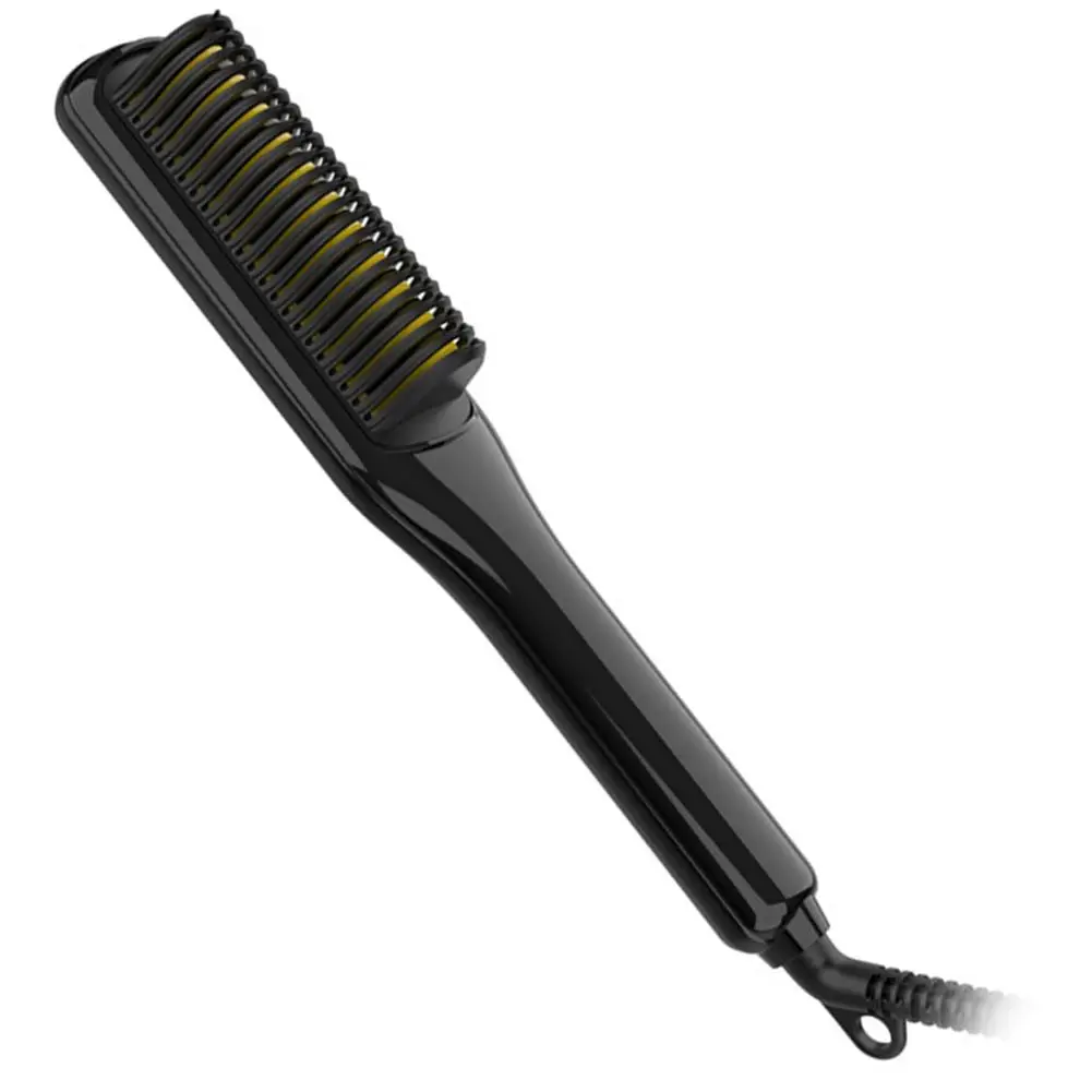 Electric Men Quick Beard Comb LED Display Portable Women Hair Straightening Brush Wet And Dry Hair Tools