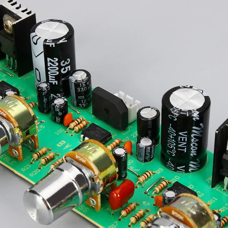 12 В NE4558 Hi-Fi предусилитель тональная плата бас ВЧ регулятор громкости доска предварительного усилителя