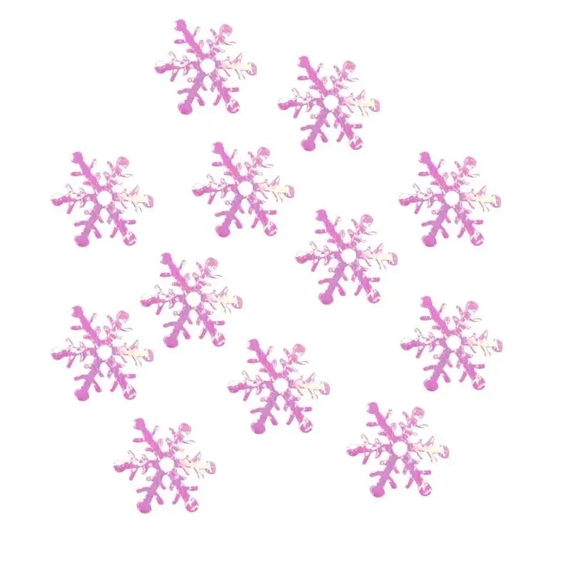 pink 300 шт Классические рождественские снежинки украшения Рождественские елки Декор Свадебная вечеринка Декор - Цвет: pink