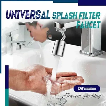 

Universal Splash Filter Faucet Kitchen Faucet Tap Adjusting 360 Rotate Water Saving Bathroom Shower Faucet filtered Faucet Tap