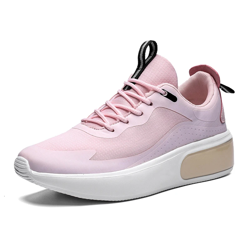 

Women's Running Shoes Sport Outdoor Sneakers Ladies Pink Young Mesh Lace-Up Comfortable Breathable Ventilation 2020 New Arrival