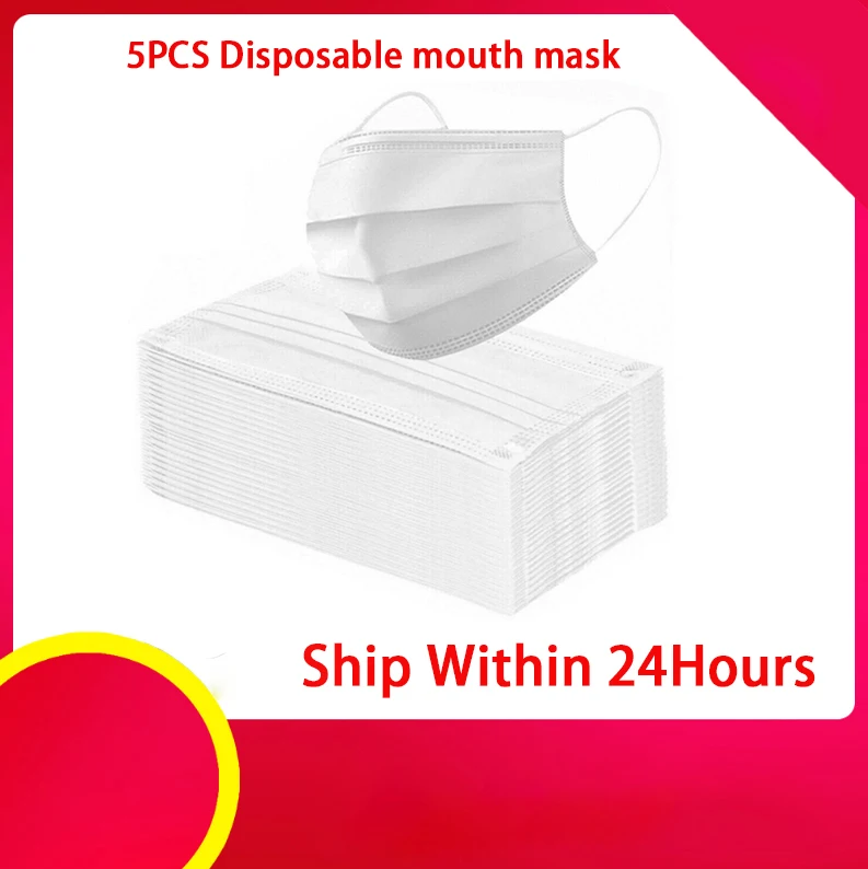 

Anti-Pollution 3 Laye Mask dust protection Masks Disposable Face Masks Elastic Ear Loop Disposable Dust Filter Safety Mask