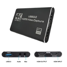HDMI-Compatible Video Capture Card 4K Record USB3.0 1080P 60FPS Game Capture Device For OBS Capturing Game Card Live