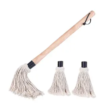 

19-Inch Cotton Soy Sauce Brush Large-Scale Ingredients Oil Sauce Brush For BBQ Meat Cakes Pastries (Comes With 2 Brushes Head)