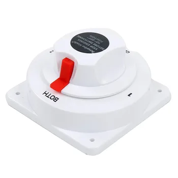 

White Battery Switch Plastic Accessories Marine Yacht 14x14x8.5cm Protection