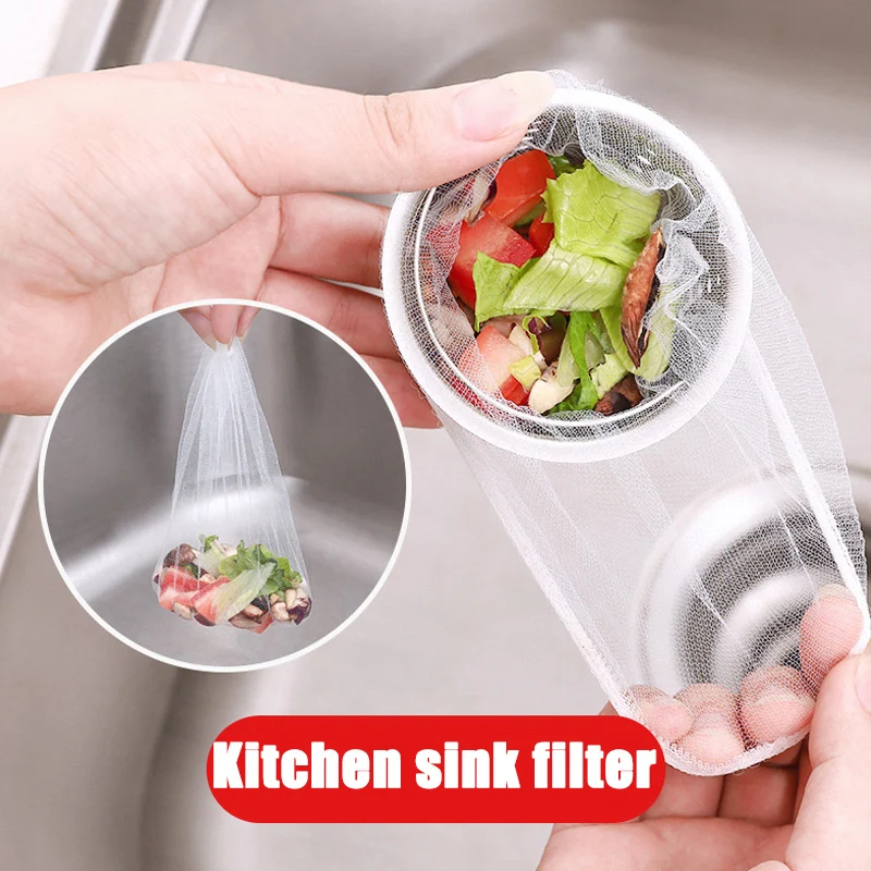 Filtro escurridor para fregadero de cocina, bolsa de pantalla, red de alcantarillado de basura portátil, colador para baño, accesorios de cocina, @ HUN