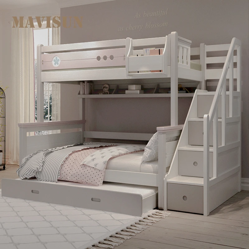 Pink Girl Child High And Low Bunk Bed With Solid Wood 1 2 Meter Space Saving Small Apartment Storage Bedroom Furniture Set Beds Aliexpress Pink Girl Child High And Low Bunk Bed With Solid Wood 1 2 Meter Space Saving Small Apartment Storage Bedroom Furniture Set Beds Aliexpress