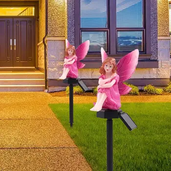 

Solar LED Flower Fairy Lawn Light Waterproof Garden Landscape Decorative Polar Bear Rabbit Landscape Lamp Energy Conservation