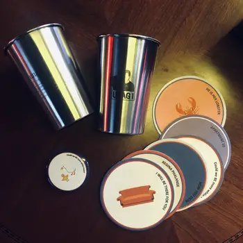 

New 2pcs 1Lot Friends Ross Unagi stainless steel BEER Cup MUG