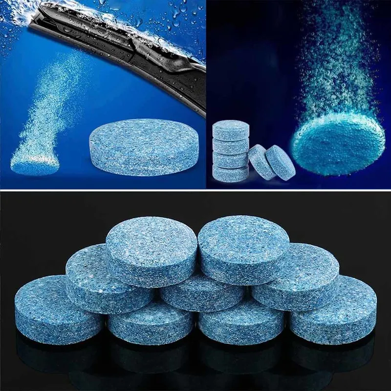 

6pcs Car Compact Effervescent Tablets Detergent Windshield Glass Washer Cleaner Car Window Wiper Cleaning Tool Auto Accessories