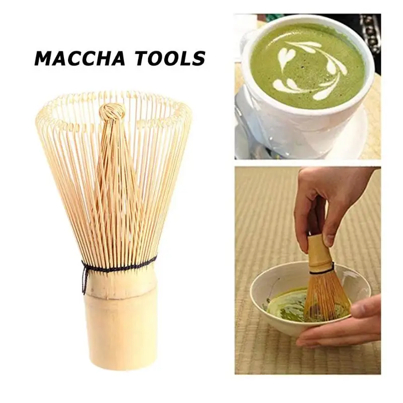 Зеленый чай matcha венчик для пудры японская церемония бамбуковая щетка инструмент аксессуар Экологически чистая чайная щетка