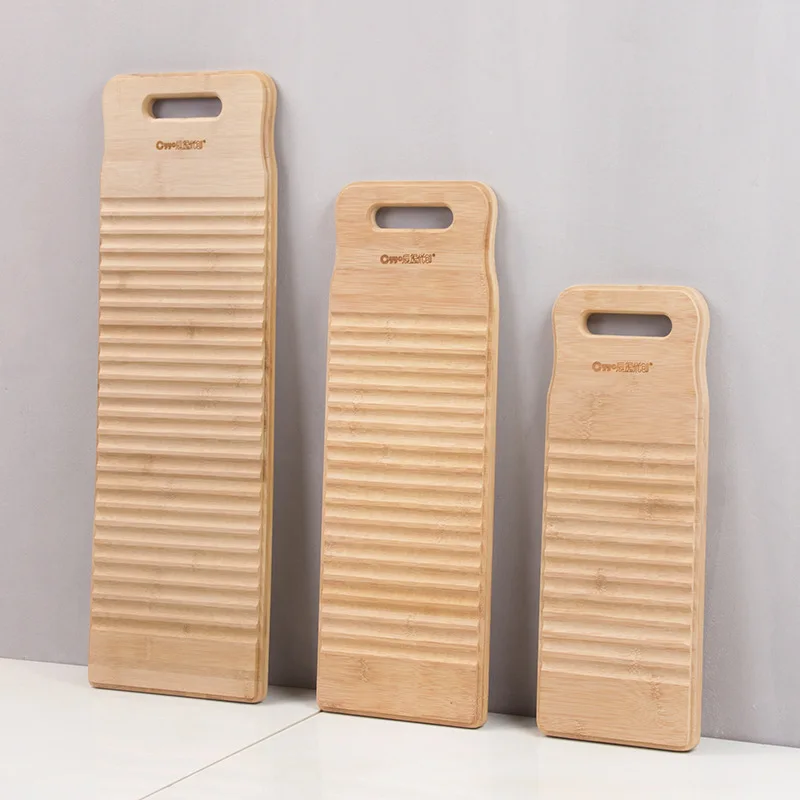 Moso bamboo Non-Пластик на толстой прочной средней 49 см гармошку бытовой стиральная доска
